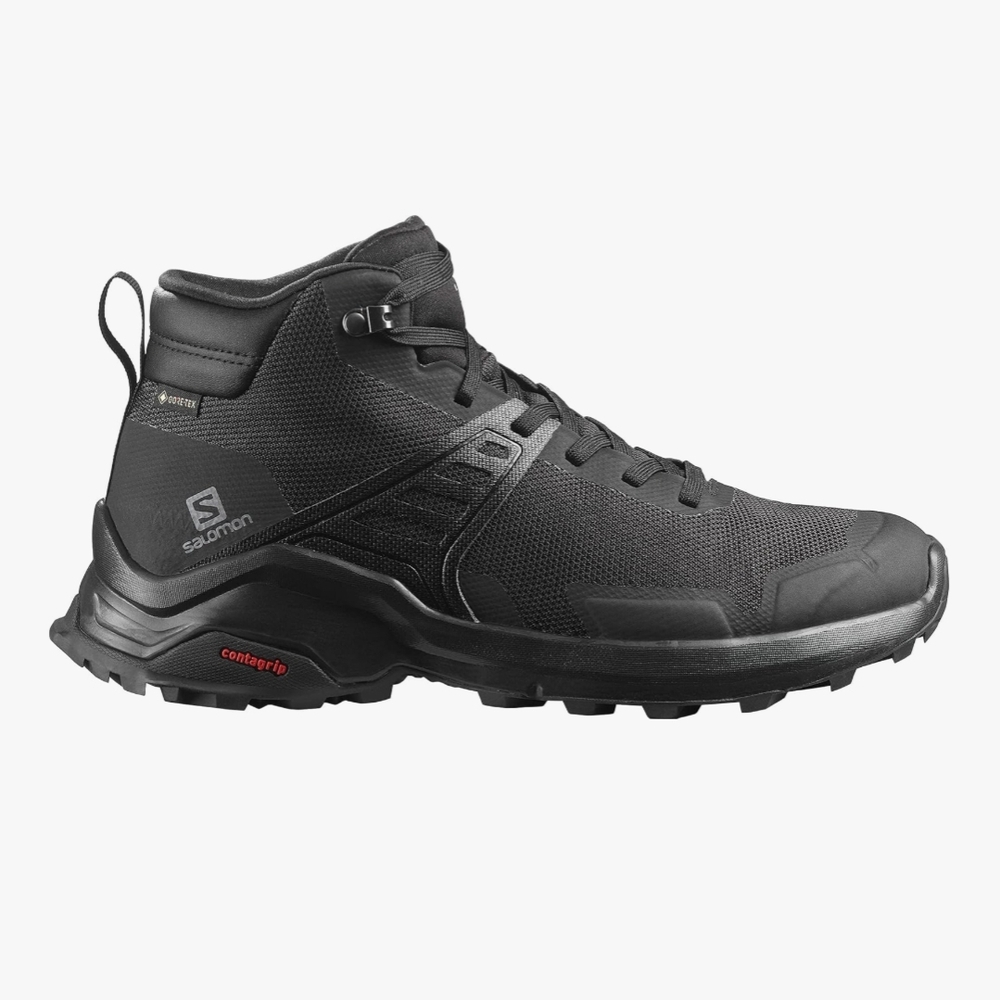 Salomon Men's Black X Raise Gore-tex Hiking Shoes